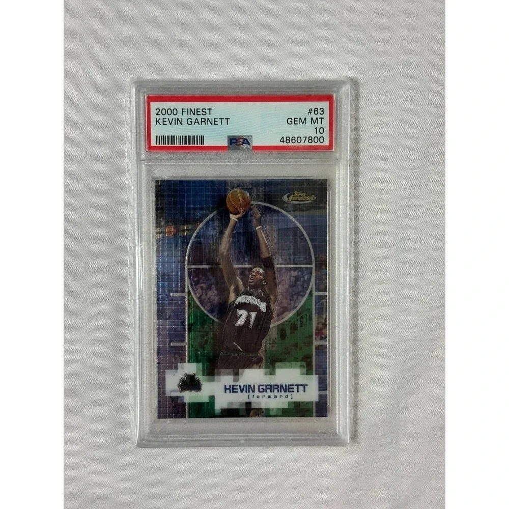 2000 Finest Kevin Garnett #63 PSA 10 GEM MT Minnesota Timberwolves Basketball
